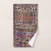 Fashionable African abstract tribal Bad Handdoek (Handdoek)