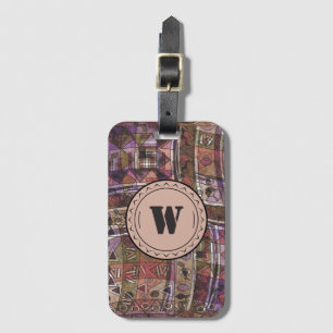 Fashionable African abstract tribal Bagagelabel