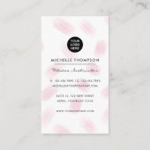 Fashionable Afro Fitness Instructor Girl Visitekaartje (Achterkant)