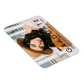 Fashionable Afstuderen Foto Aankondiging Magneet (Rechterzijde)