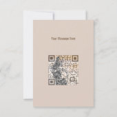 Fashionable Black Dancing Girl Silhouette Kaart (Achterkant)