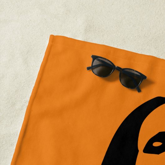 Fashionable Black Dancing Girl Silhouette Strandlaken (In situ)