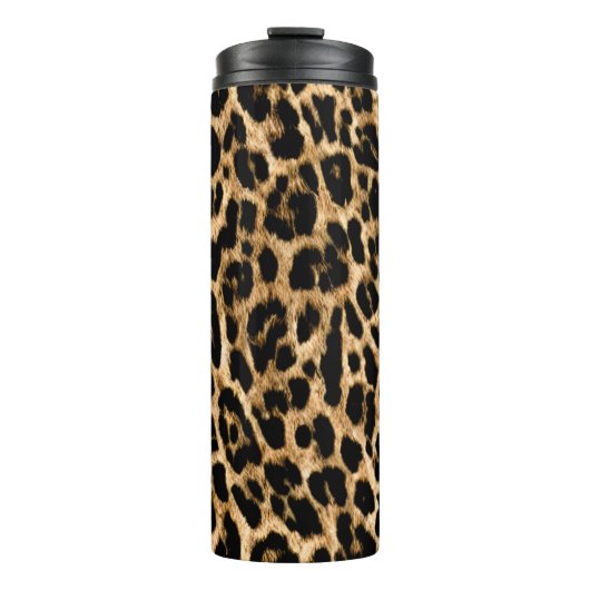 Fashionable Cheetah Print Cup Thermosbeker (Voorkant)