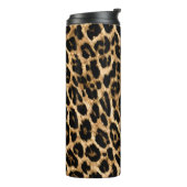 Fashionable Cheetah Print Cup Thermosbeker (Gedraaid links)