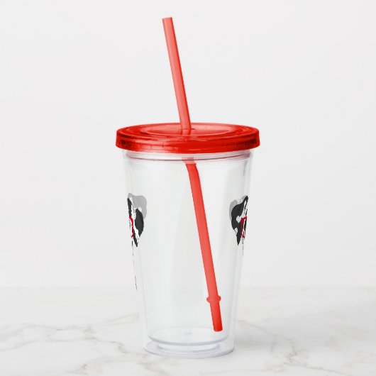 Fashionable Dalmatian Acryl Drinkbeker (Links)