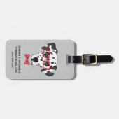 Fashionable Dalmatian | Jouw namen toevoegen Bagagelabel (Voorkant horizontaal)