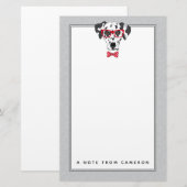 Fashionable Dalmatian | Jouw namen toevoegen Briefpapier (Voorkant / Achterkant)