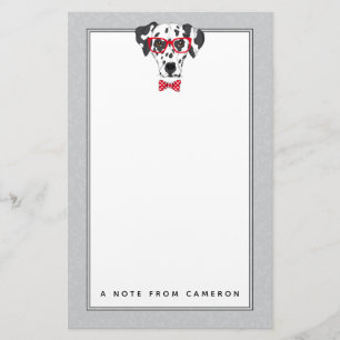 Fashionable Dalmatian Jouw namen toevoegen Briefpapier