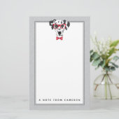 Fashionable Dalmatian | Jouw namen toevoegen Briefpapier (Staand voorkant)