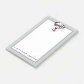 Fashionable Dalmatian | Jouw namen toevoegen Post-it® Notes (Schuin)