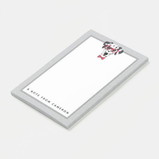 Fashionable Dalmatian | Jouw namen toevoegen Post-it® Notes (Schuin)