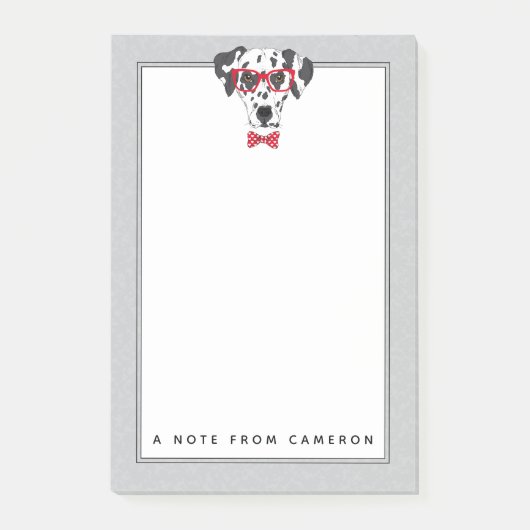 Fashionable Dalmatian | Jouw namen toevoegen Post-it® Notes (Voorkant)