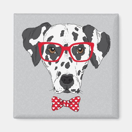 Fashionable Dalmatian Magneet (Voorkant)