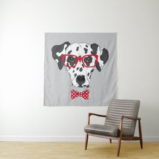 Fashionable Dalmatian Wandkleed (In situ)