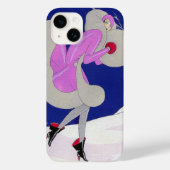 Fashionable dame in de winter Case-Mate iPhone case (Achterkant)
