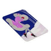 Fashionable dame in de winter magneet (Rechterzijde)