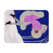 Fashionable dame in de winter magneet (Horizontaal)