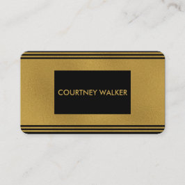 Fashionable goudfolie en zwarte visitekaartjes