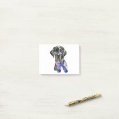 Fashionable Great Dane hipster Post-it® Notes (Op bureau)
