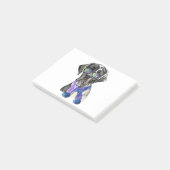 Fashionable Great Dane hipster Post-it® Notes (Schuin)