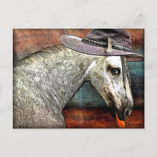 Fashionable Horse Briefkaart (Voorkant)