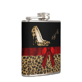 Fashionable Jaguar Print Stilettos Custom Flasma Heupfles (Rechts)