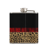 Fashionable Jaguar Print Stilettos Custom Flasma Heupfles (Achterkant)