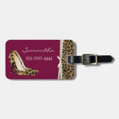 Fashionable Jaguar Silettos Personalized Luggage T Bagagelabel (Voorkant horizontaal)
