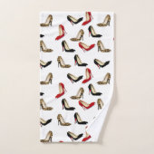 Fashionable Jaguar Stiletto Heels Bath Towel set Bad Handdoek (Handdoek)
