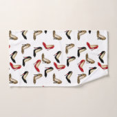 Fashionable Jaguar Stiletto Heels Bath Towel set Bad Handdoek (Handdoek)