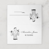 Fashionable Lady Golfer met Golf Club uit de jaren Plaatskaartje (Buitenkant ongevouwen)