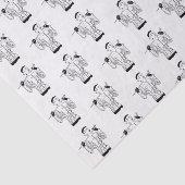 Fashionable Lady Golfer met Golf Club uit de jaren Tissuepapier (Detail)