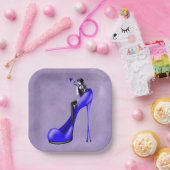 Fashionable Lady in Stiletto Paper Bord (Feest)