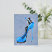 Fashionable Lady in Stiletto  Postcard Briefkaart (Staand voorkant)