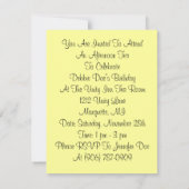 Fashionable Lady Inture Brunch Aftermiddag Tea Kaart (Achterkant)