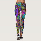 Fashionable leggings in psychedelia stijl (Achterkant)
