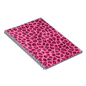 Fashionable leopardehuid fluffelbont, effect notitieboek (Rechterzijde)