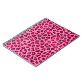 Fashionable leopardehuid fluffelbont, effect notitieboek (Linkerzijde)