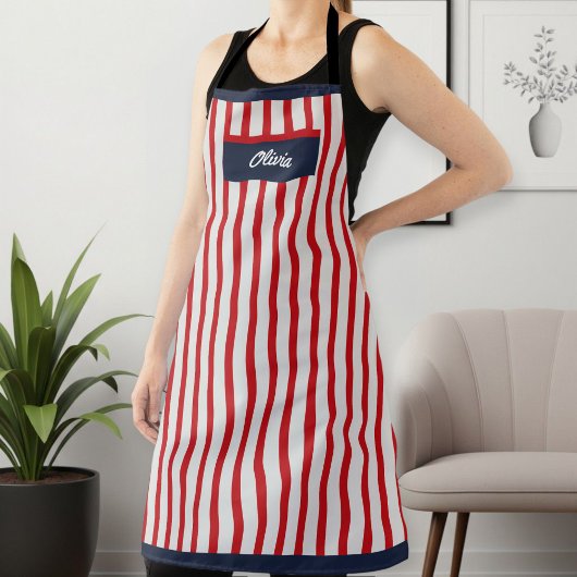 Fashionable Long Patterned Apron for Men and Women Schort