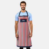 Fashionable Long Patterned Apron for Men and Women Schort (Gedragen)