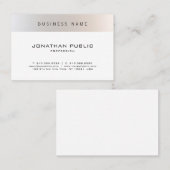 Fashionable Modern Minimal Professional Plain Visitekaartje (Voorkant / Achterkant)