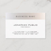 Fashionable Modern Minimal Professional Plain Visitekaartje (Voorkant)
