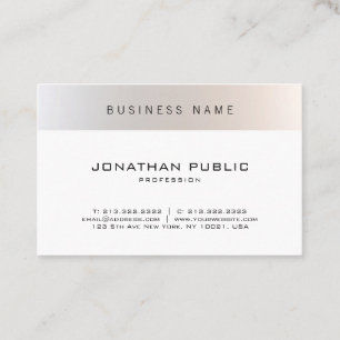 Fashionable Modern Minimal Professional Plain Visitekaartje