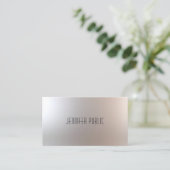Fashionable Moderne Design Professional Glam Plain Visitekaartje (Staand voorkant)