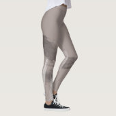 Fashionable Monochrome Urban Graffiti Smear Leggings (Rechts)