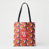 Fashionable Monogram Toucan Tote Bag (Voorkant)