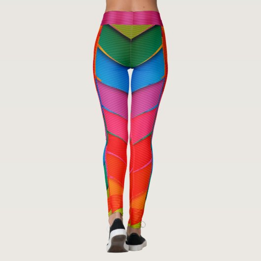 Fashionable multi-kleurenLeggings Leggings (Achterkant)