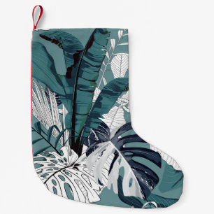 Fashionable naadloos tropisch patroon met tropica kleine kerstsok