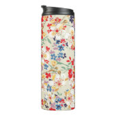 Fashionable patroon in kleine bloemen thermosbeker (Geroteerd rechts)