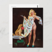 Fashionable Pin Up Briefkaart (Voorkant / Achterkant)